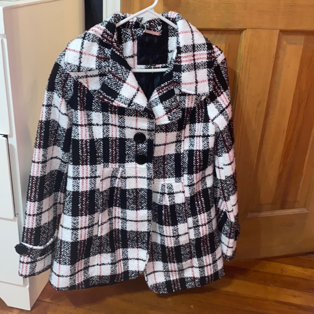 Plaid winter jacket